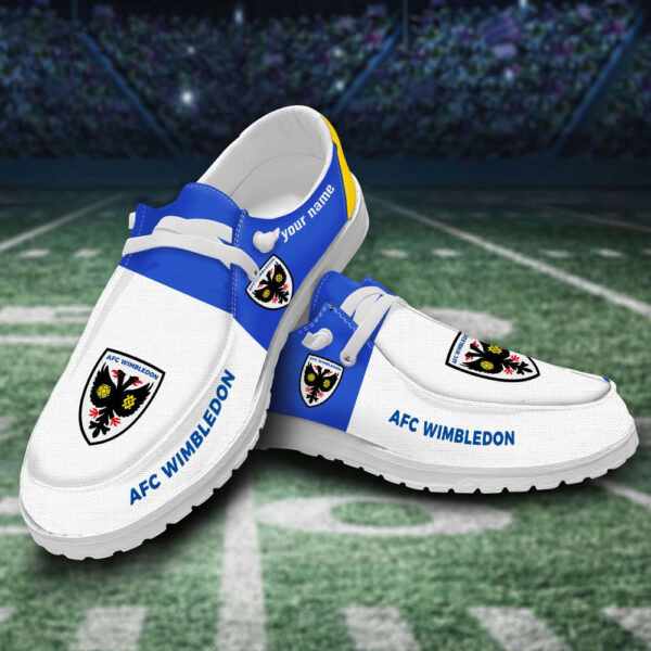 Tubopro AFC Wimbledon Personalized Hey Dude Shoes For Men And Women