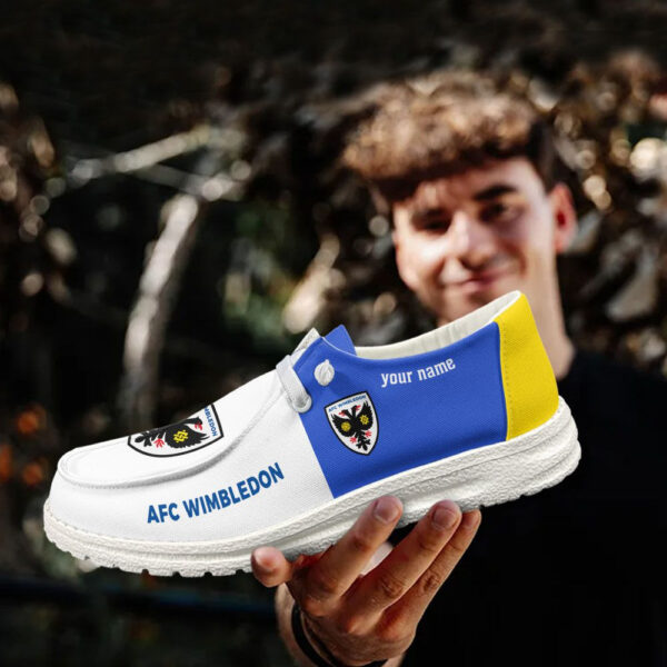 Tubopro AFC Wimbledon Personalized Hey Dude Shoes For Men And Women - Image 2