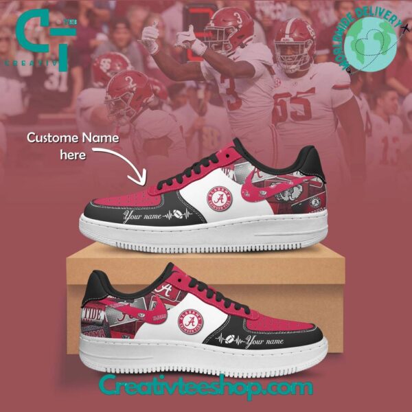Tubopro Alabama Crimson Air Low-Top Sneakers Shoes For Men And Women