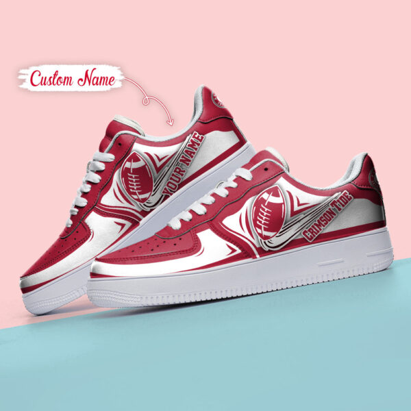 Tubopro Alabama Crimson Tide NCAA Air Low-Top Sneakers Shoes For Men And Women - Image 4