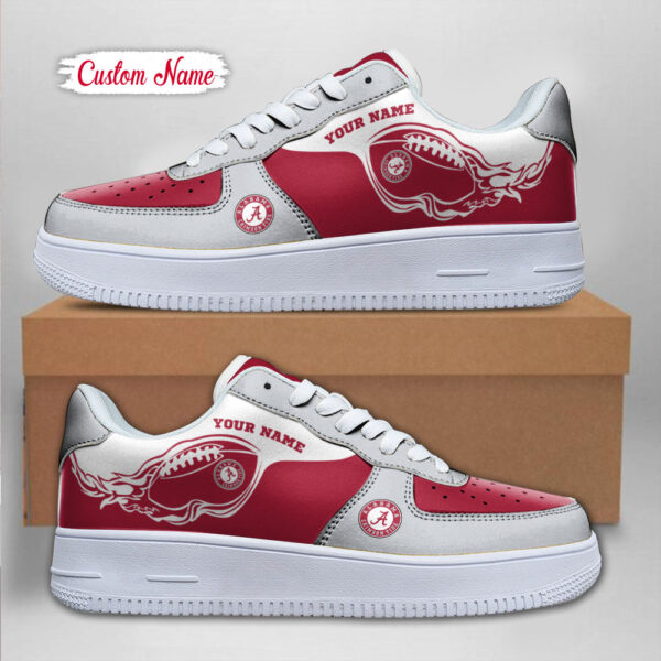 Tubopro Alabama Crimson Tide NCAA Air Low-Top Sneakers Shoes For Men And Women - Image 2