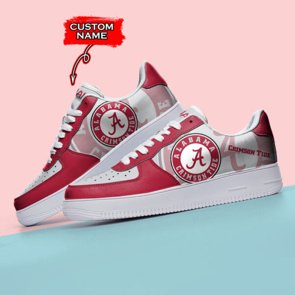 Tubopro Alabama Crimson Tide NCAA Air Low-Top Sneakers Shoes For Men And Women - Image 3