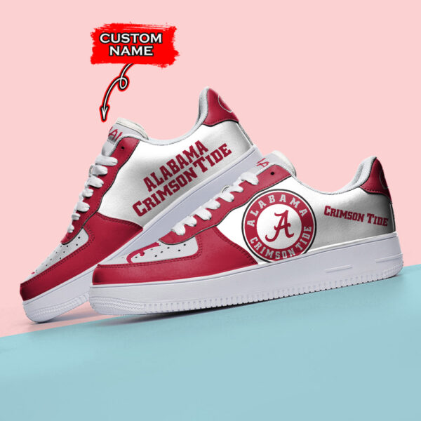 Tubopro Alabama Crimson Tide NCAA Air Low-Top Sneakers Shoes For Men And Women - Image 3