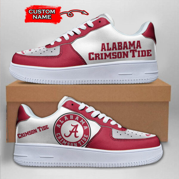 Tubopro Alabama Crimson Tide NCAA Air Low-Top Sneakers Shoes For Men And Women