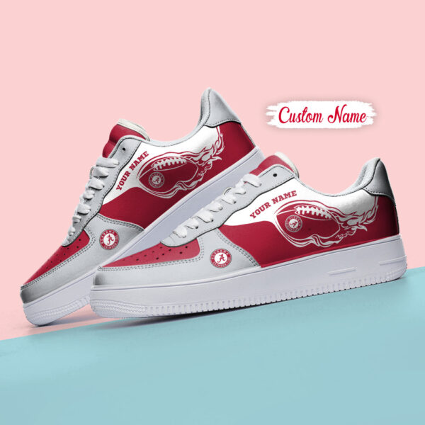 Tubopro Alabama Crimson Tide NCAA Air Low-Top Sneakers Shoes For Men And Women - Image 4