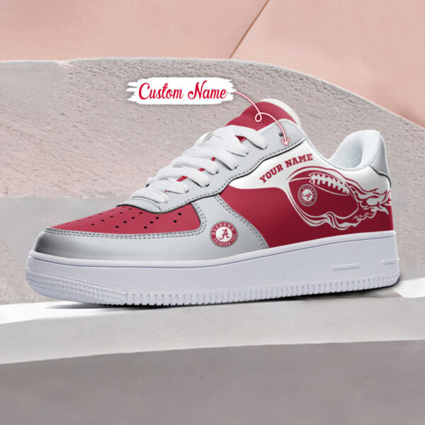 Tubopro Alabama Crimson Tide NCAA Air Low-Top Sneakers Shoes For Men And Women - Image 3