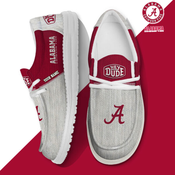 Tubopro Alabama Crimson Tide Personalized Hey Dude Shoes For Men And Women