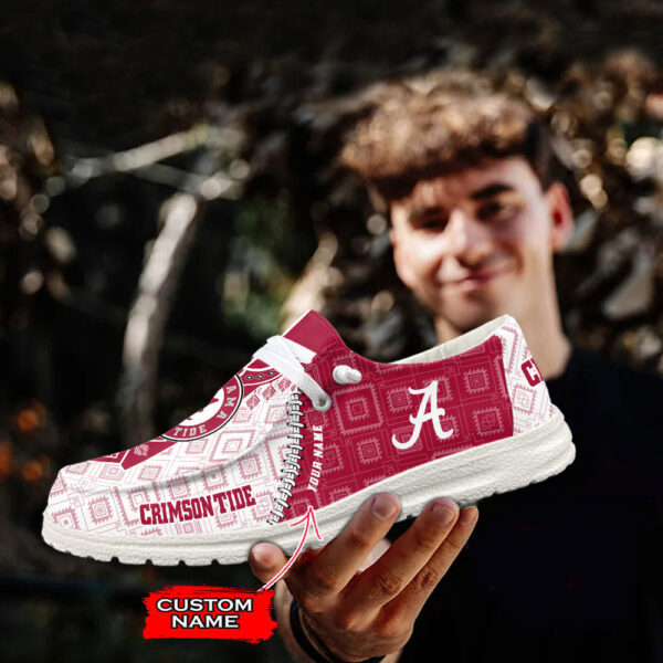 Tubopro Alabama Crimson Tide Personalized Hey Dude Shoes For Men And Women