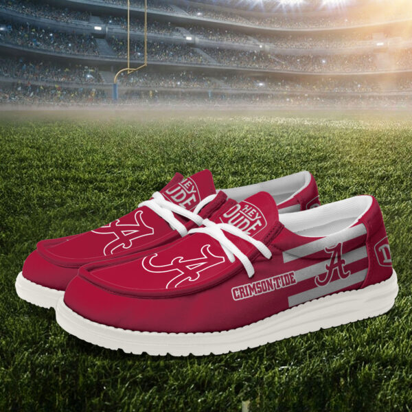 Tubopro Alabama Crimson Tide Personalized Hey Dude Shoes For Men And Women - Image 2
