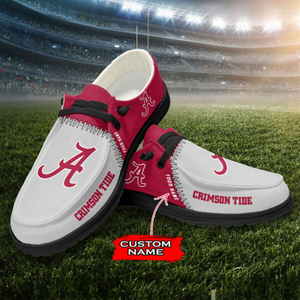 Tubopro Alabama Crimson Tide Personalized Hey Dude Shoes For Men And Women