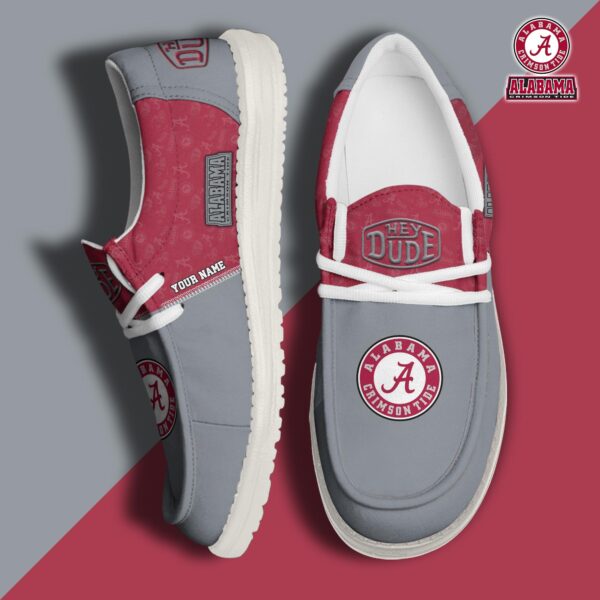 Tubopro Alabama Crimson Tide Personalized Hey Dude Shoes For Men And Women