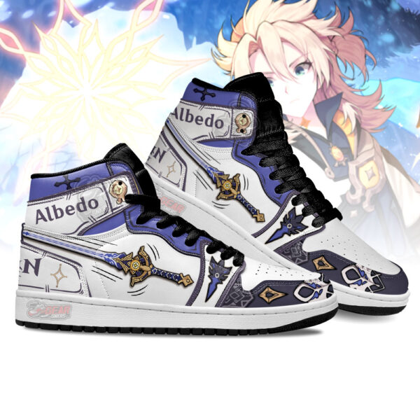 Tubopro Albedo Genshin AJ1 High Sneakers Shoes For Men And Women - Image 3