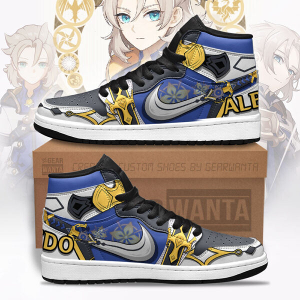 Tubopro Albedo Genshin AJ1 High Sneakers Shoes For Men And Women