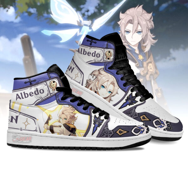 Tubopro Albedo Genshin AJ1 High Sneakers Shoes For Men And Women - Image 3
