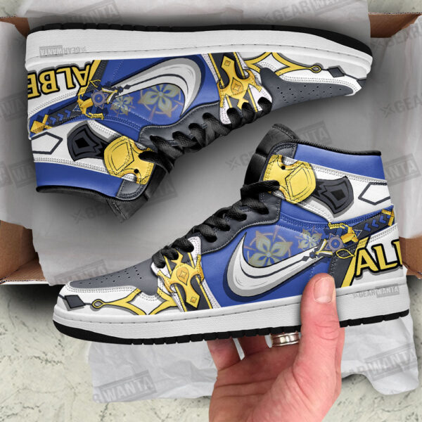 Tubopro Albedo Genshin AJ1 High Sneakers Shoes For Men And Women - Image 2