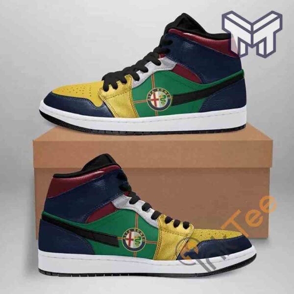 Tubopro Alfa Romeo AJ1 High Sneakers Shoes For Men And Women