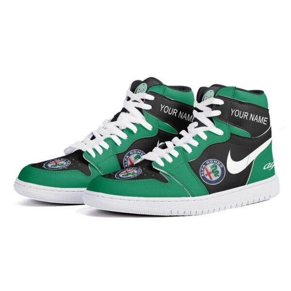 Tubopro Alfa Romeo AJ1 High Sneakers Shoes For Men And Women