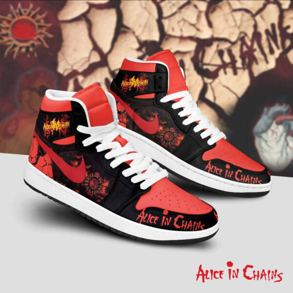 Tubopro Alice In Chains AJ1 High Sneakers Shoes For Men And Women