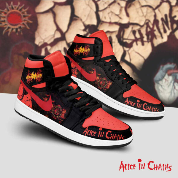 Tubopro Alice In Chains AJ1 High Sneakers Shoes For Men And Women