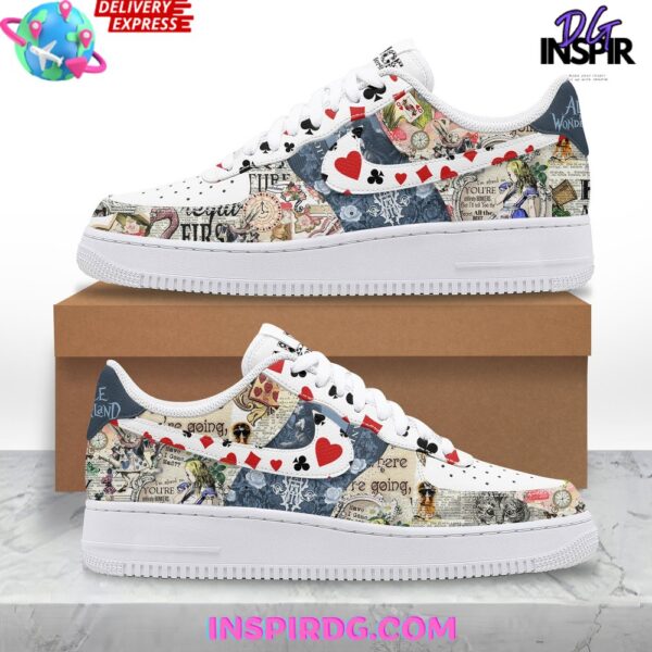 Tubopro Alice In Wonderland Air Low-Top Sneakers Shoes For Men And Women - Image 2