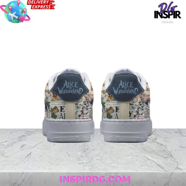 Tubopro Alice In Wonderland Air Low-Top Sneakers Shoes For Men And Women - Image 3