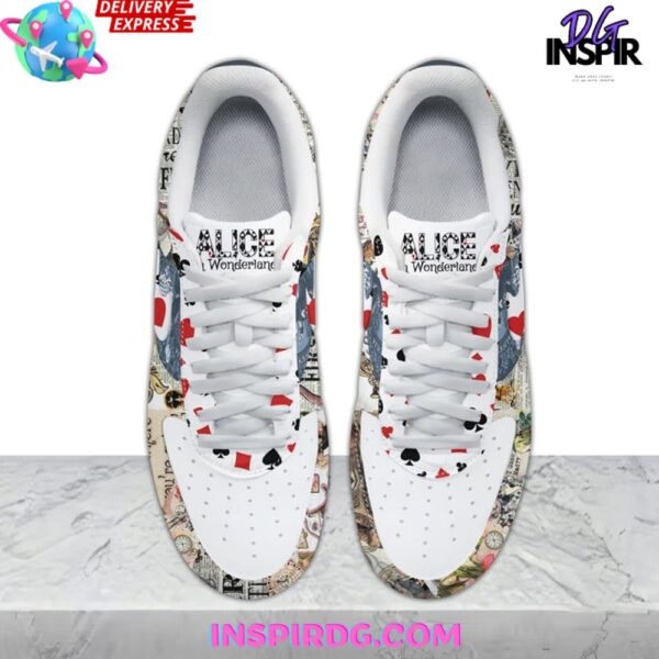 Tubopro Alice In Wonderland Air Low-Top Sneakers Shoes For Men And Women - Image 4
