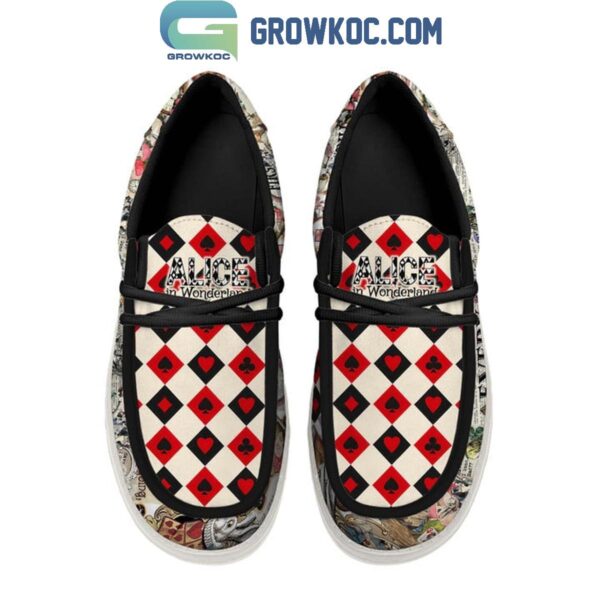 Tubopro Alice In Wonderland Personalized Hey Dude Shoes For Men And Women - Image 3