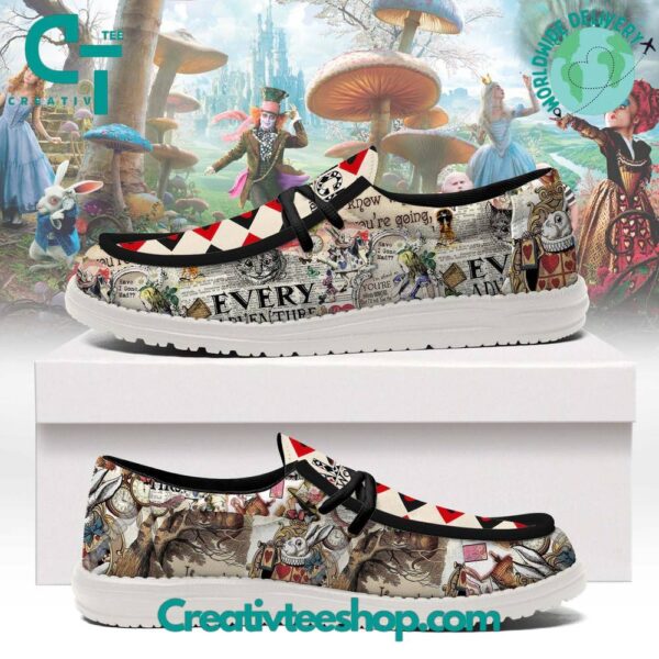 Tubopro Alice in Wonderland Personalized Hey Dude Shoes For Men And Women