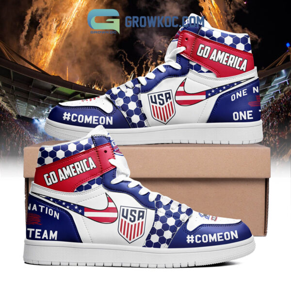 Tubopro American Soccer Team AJ1 High Sneakers Shoes For Men And Women