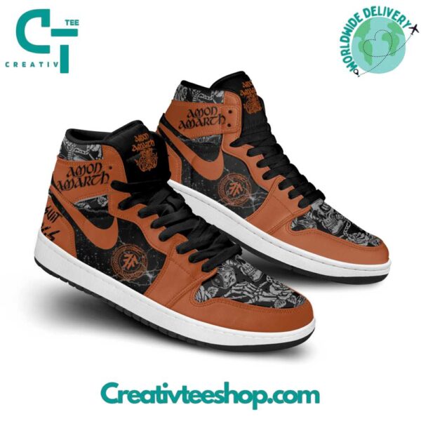 Tubopro Amon Amarth AJ1 High Sneakers Shoes For Men And Women - Image 2