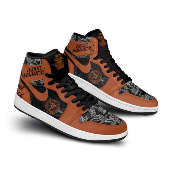 Tubopro Amon Amarth AJ1 High Sneakers Shoes For Men And Women - Image 2