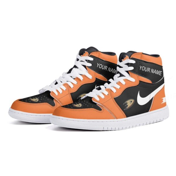 Tubopro Anaheim Ducks AJ1 High Sneakers Shoes For Men And Women