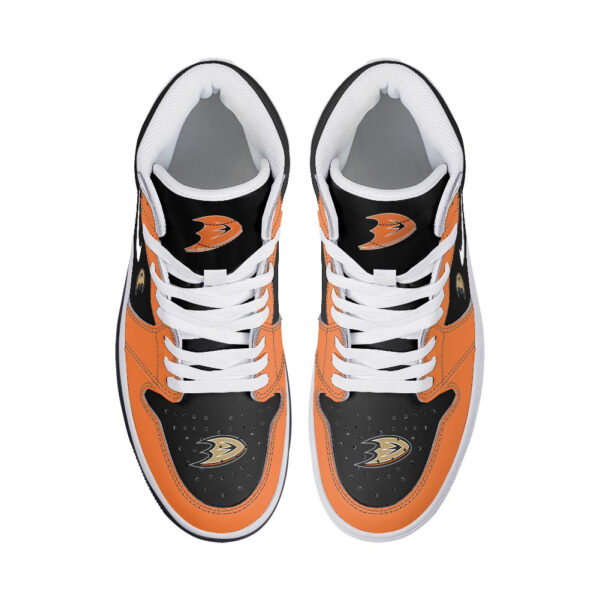 Tubopro Anaheim Ducks AJ1 High Sneakers Shoes For Men And Women - Image 3