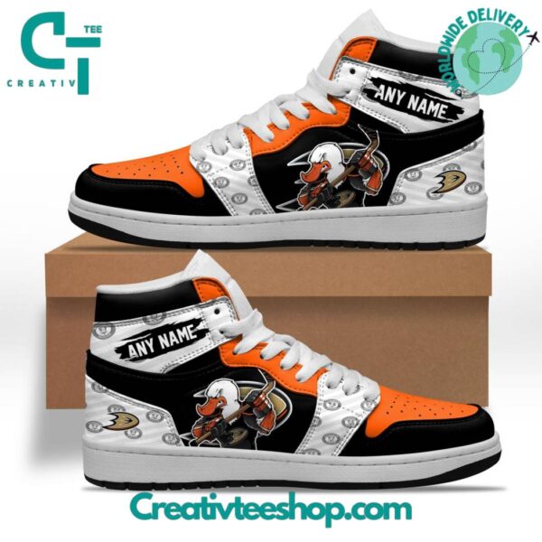 Tubopro Anaheim Ducks AJ1 High Sneakers Shoes For Men And Women