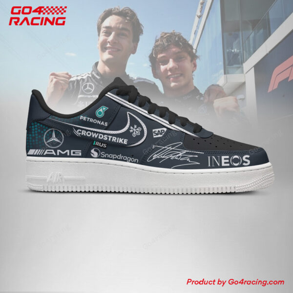 Tubopro Andrea Kimi Antonelli x George Russell  Mecedes AMG Air Low-Top Sneakers Shoes For Men And Women - Image 3