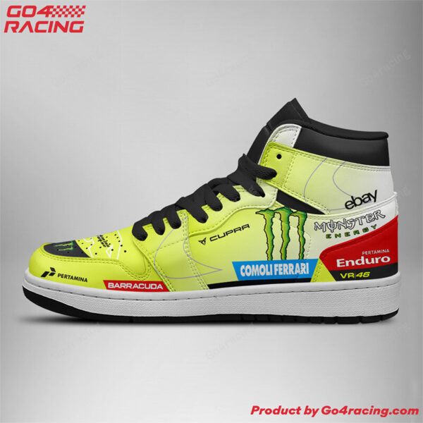 Tubopro Aprilia Factory Racing AJ1 High Sneakers Shoes For Men And Women - Image 2