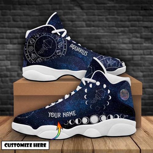 Tubopro Aquarius Zodiac AJ13 Sneakers Shoes For Men And Women