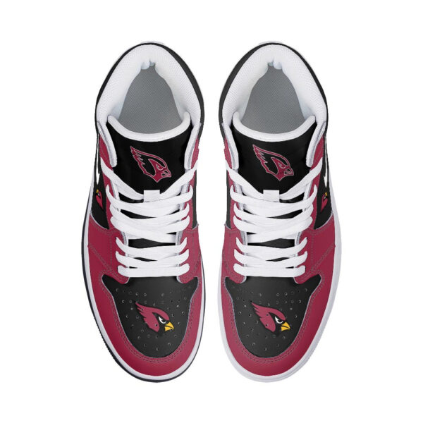 Tubopro Arizona Cardinals AJ1 High Sneakers Shoes For Men And Women - Image 3