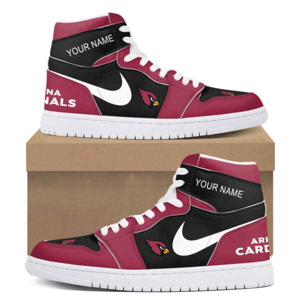 Tubopro Arizona Cardinals AJ1 High Sneakers Shoes For Men And Women - Image 2