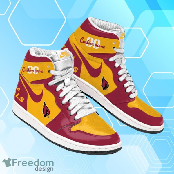 Tubopro Arizona Cardinals AJ1 High Sneakers Shoes For Men And Women - Image 2