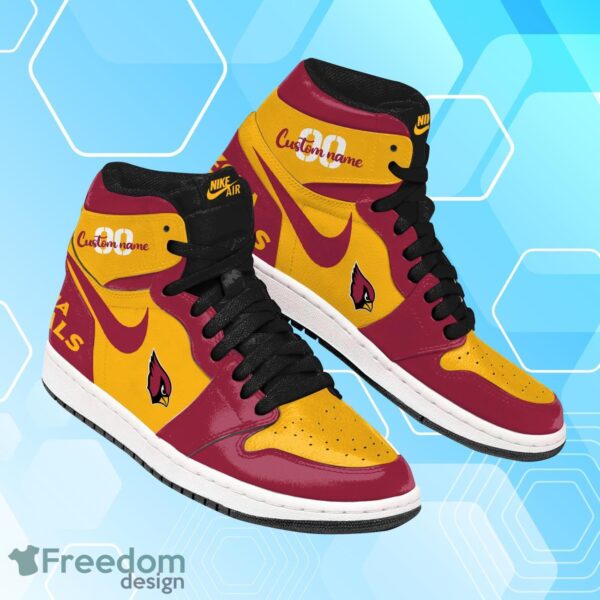 Tubopro Arizona Cardinals AJ1 High Sneakers Shoes For Men And Women - Image 2