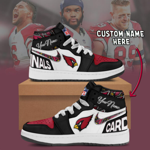 Tubopro Arizona Cardinals AJ1 High Sneakers Shoes For Men And Women