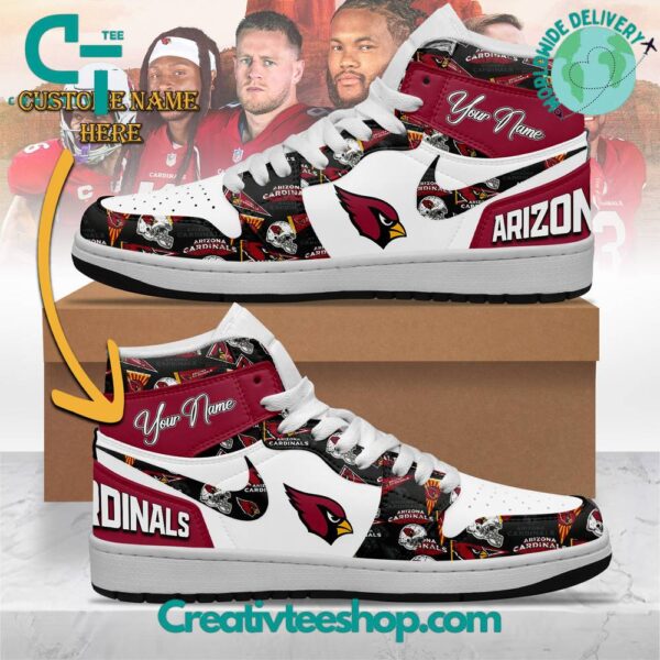 Tubopro Arizona Cardinals AJ1 High Sneakers Shoes For Men And Women