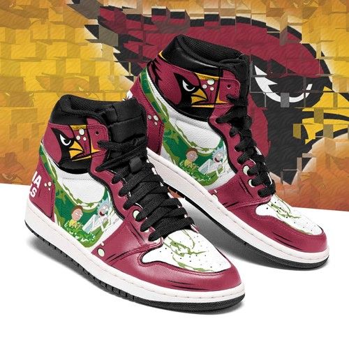 Tubopro Arizona Cardinals NFL AJ1 High Sneakers Shoes For Men And Women
