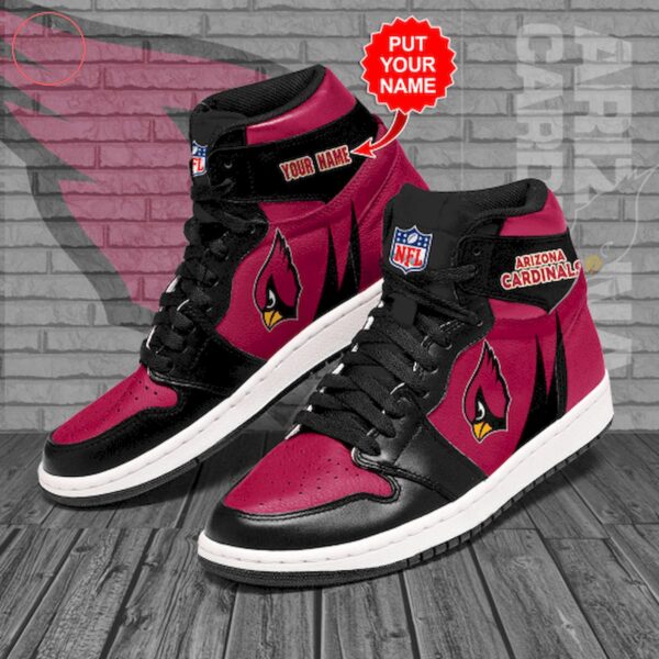 Tubopro Arizona Cardinals NFL AJ1 High Sneakers Shoes For Men And Women