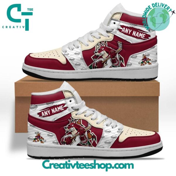 Tubopro Arizona Coyotes AJ1 High Sneakers Shoes For Men And Women