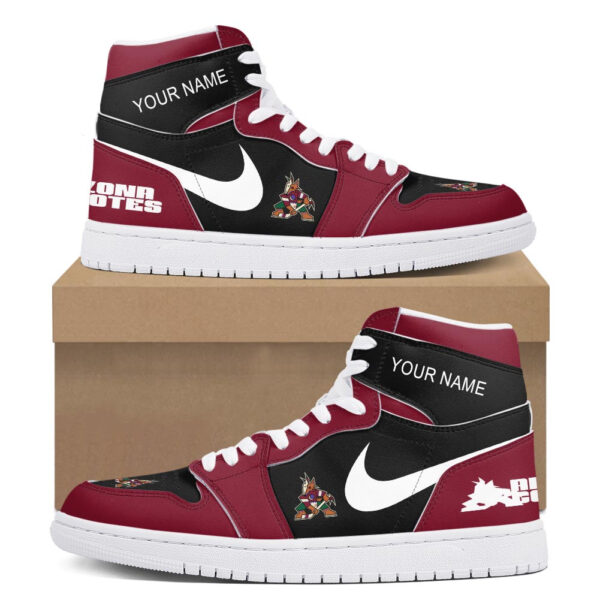 Tubopro Arizona Coyotes AJ1 High Sneakers Shoes For Men And Women - Image 2