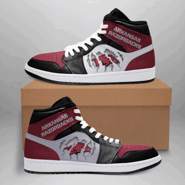 Tubopro Arkansas Razorbacks AJ1 High Sneakers Shoes For Men And Women