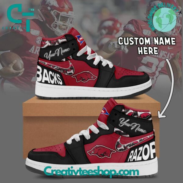 Tubopro Arkansas Razorbacks AJ1 High Sneakers Shoes For Men And Women