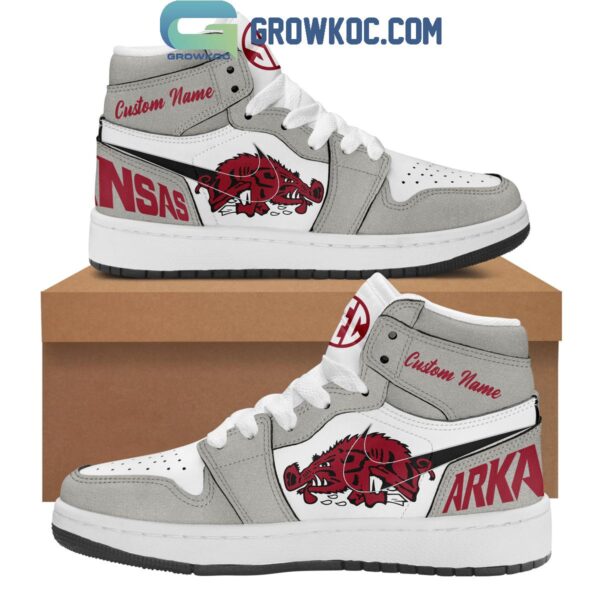 Tubopro Arkansas Razorbacks AJ1 High Sneakers Shoes For Men And Women
